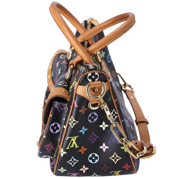 Louis Vuitton x Murakami Rita Shoulder Bag Multicolor Monogram M40126 Black - Picture 2 of 7
